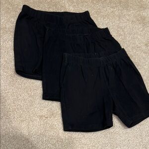 Black Biker / Cartwheel Shorts